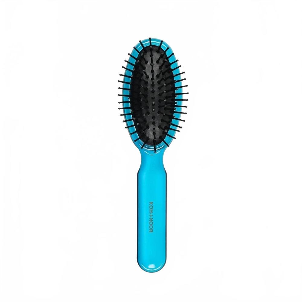 NEW KOH-I-NOOR BEAUTY USA women's all seasons synthetic pin hair brush in petrol